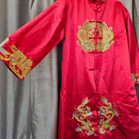 新郎馬褂 Chinese Wedding Tea Ceremony Men XL - Picture 3 of 5